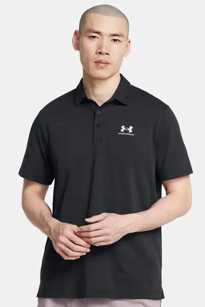 Under Armour pánské polo tričko - černé - rychleschnoucí