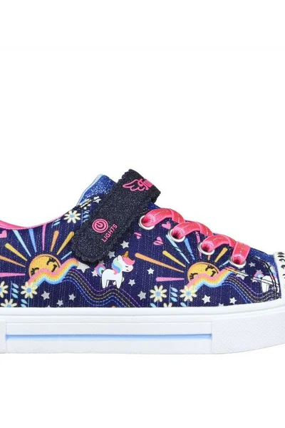 Juniorské boty Skechers Unicorn Sunshine tmavě modré