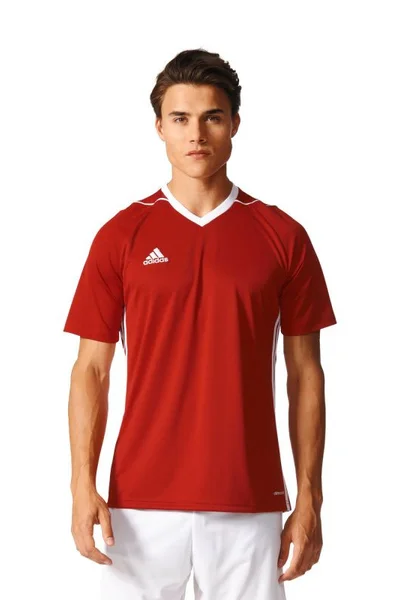Červené pánské tričko Adidas Tiro 17 M S99146