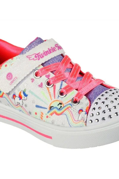 Boty Skechers Unicorn Sunshine Jr s blikajícími diodami