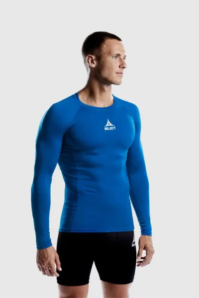 Select Recyklované Termo Tričko Baselayer LS Modrá