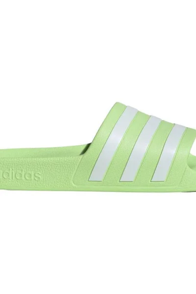 Adidas Adilette Aqua dětské rychleschnoucí žabky zelené