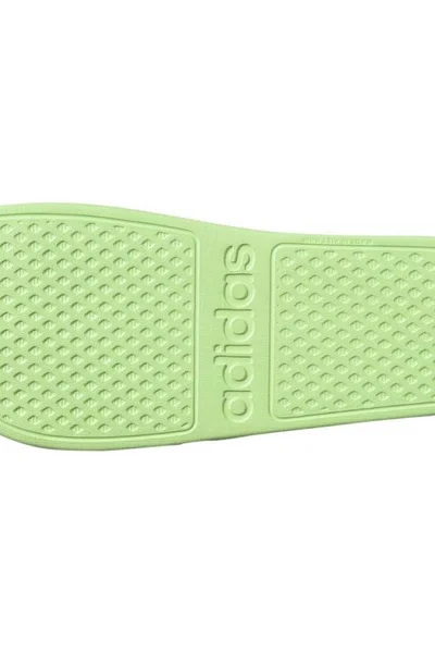 Adidas Adilette Aqua dětské rychleschnoucí žabky zelené