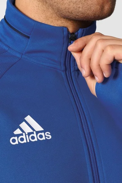 Modrá pánská tréninková mikina Adidas Tiro 17 M BQ2711