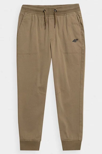 Volné chlapecké kalhoty 4F s nastavitelným pasem a bočními kapsami