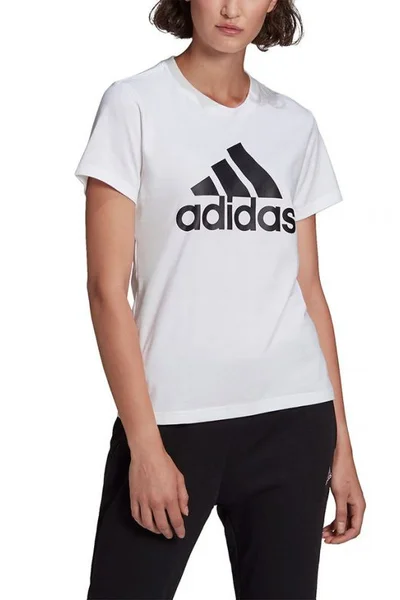 Bílé dámské tričko Adidas Essentials Regular W GL0649