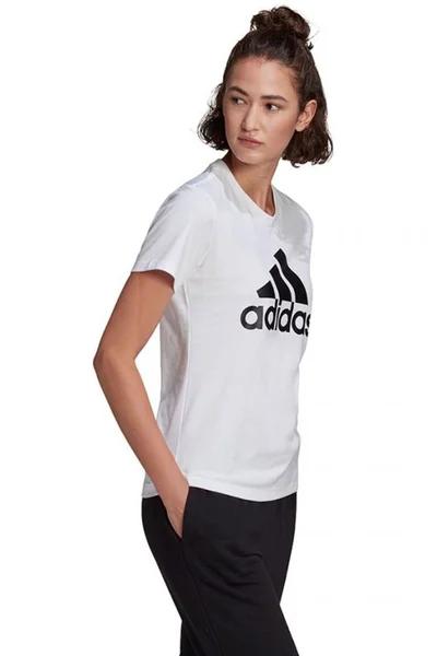 Bílé dámské tričko Adidas Essentials Regular W GL0649