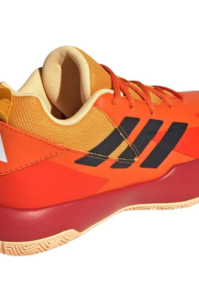 Adidas Junior Basketbal Obuv Cross Em Up Oranžovo-Žlutá