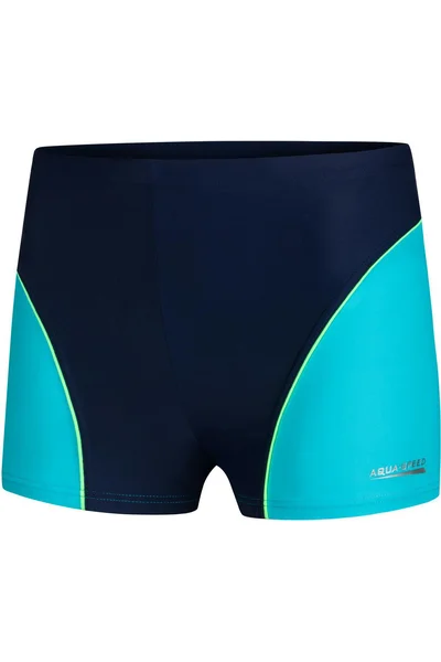 AQUA-SPEED Dětské plavecké šortky Leo Navy Blue