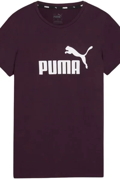 Dámské tričko Puma ESS Logo - tmavě fialové