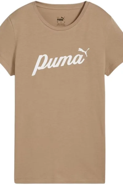 Puma ESS+ Script dámské tričko béžové