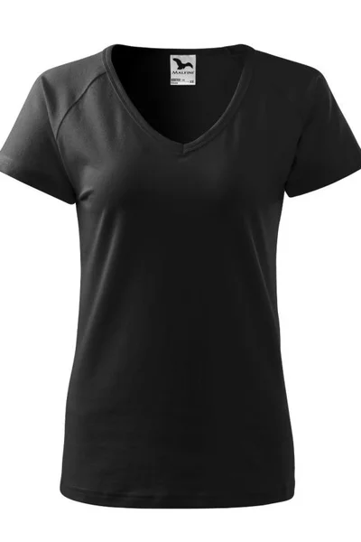Krátké dámské tričko s raglánovými rukávy a přiléhavým střihem Malfini