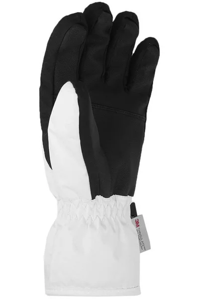 Zimní dámské lyžařské rukavice 4F F106 bílé
