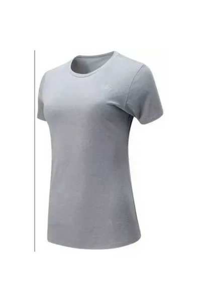 Šedé dámské tričko New balance W WT01157AG