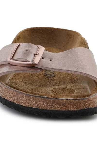 Birkenstock Madrid Copper - nastavitelné kožené žabky