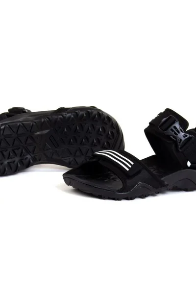Černé dětské sandály Adidas Cyprex Ultra Sandal Dlx Jr GY6115