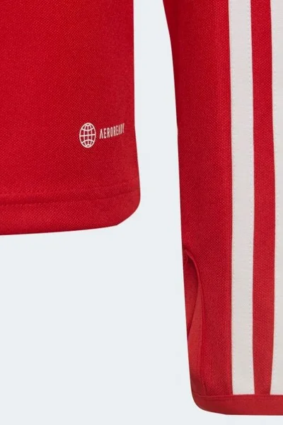 Dětská červená fotbalová mikina s technologií Aeroready - Adidas