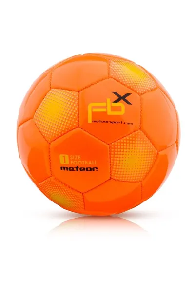 Oranžový fotbalový míč Meteor FBX