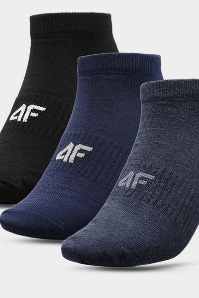 Sportovní tmavě modré ponožky 4F - 3 páry