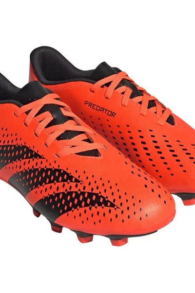 Oranžové pánské kopačky adidas Predator FG na přírodní trávě