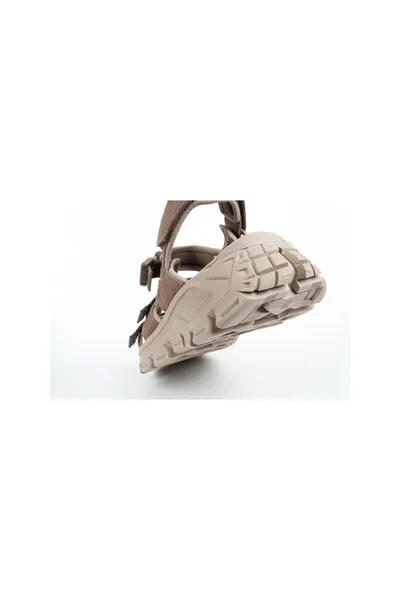Kožené sandály s protiskluzovou podrážkou v hnědé a béžové Caterpillar