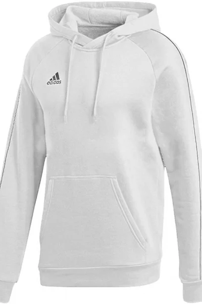 Adidas Core Unisex Mikina Bílá s Kapucí