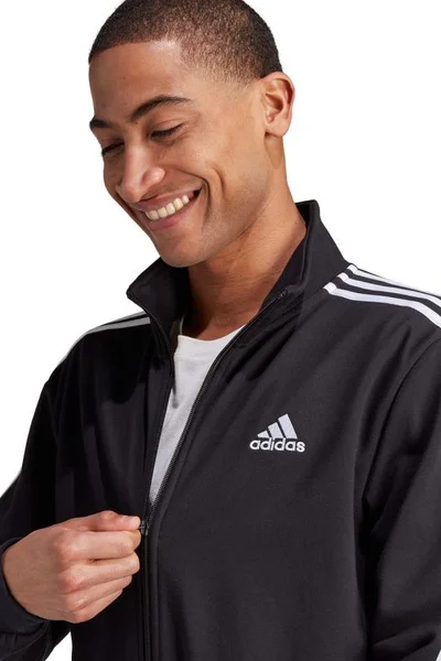 Sportovní pánská tepláková souprava adidas Basic 3-Stripes Black