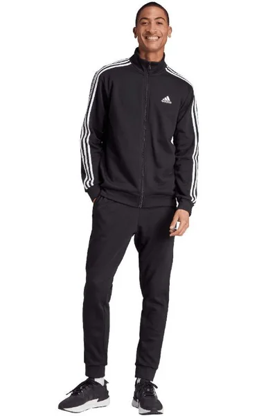 Sportovní pánská tepláková souprava adidas Basic 3-Stripes Black