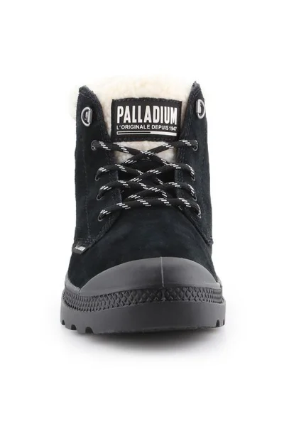 Černé dámské zimní boty Palladium Pampa Lo Wt W 96467-008-M