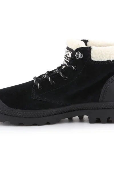 Černé dámské zimní boty Palladium Pampa Lo Wt W 96467-008-M