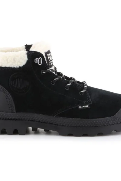 Černé dámské zimní boty Palladium Pampa Lo Wt W 96467-008-M