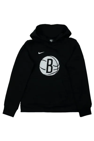 Černá dětská mikina Nike NBA Brooklyn Nets Fleece Hoodie Jr EZ2B7BBMM-NYN
