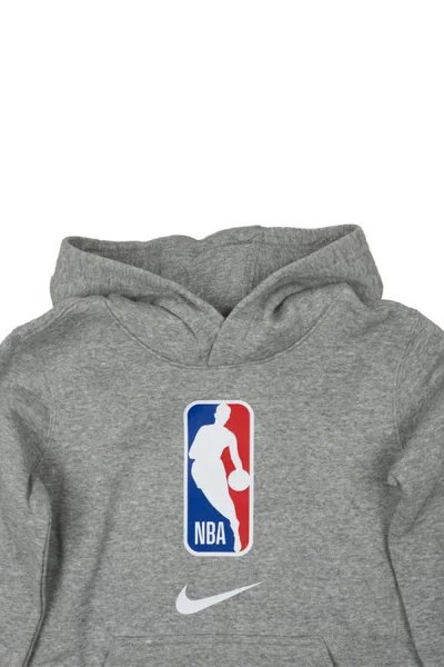 Šedá dětská mikina Nike Team 31 NBA Logo Fleece Hoodie Jr EZ2B7BBVY-NBA