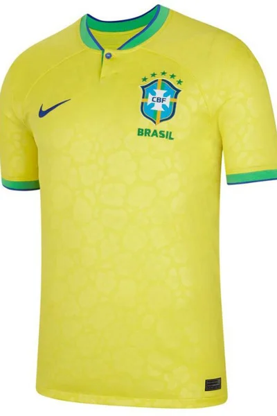 Žluté pánské tričko Brazil Homme M - Nike