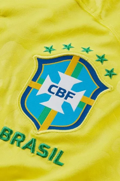 Žluté pánské tričko Brazil Homme M - Nike