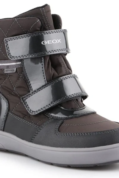 Dětské černé zimní boty Geox J Sleigh Jr J949SD-0FU50-C9002