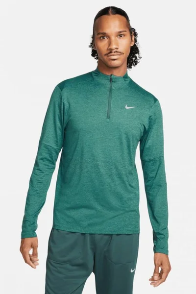 Pánské zelené běžecké tričko Dri-FIT Element - Nike