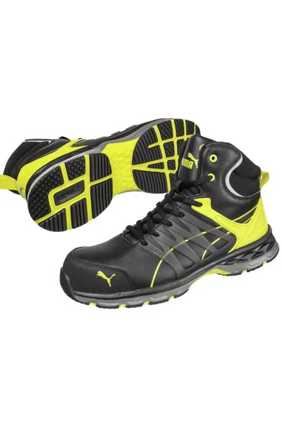 Bezpečnostní pánské voděodolné boty Puma Velocity Mid Yellow