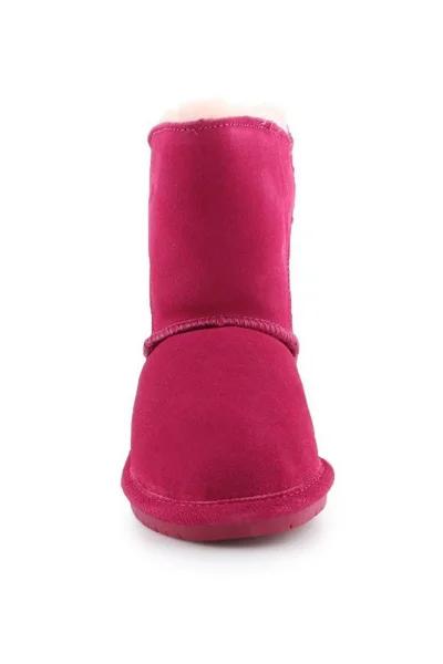 Růžové dětské sněhule Bearpaw Mia Toddler Jr 2062T-671 Pom Berry