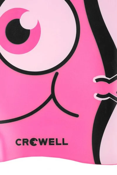 Silikonová dětská plavecká čepice Crowell Nemo-Jr-roz