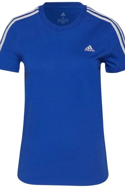Dámské modré tričko Loungewear Ess - Adidas