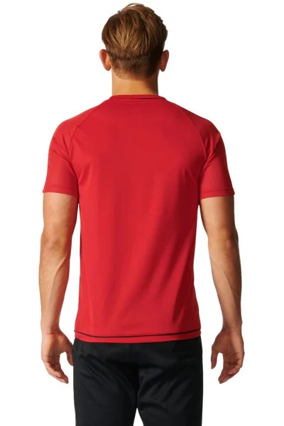 Červené pánské tréninkové tričko Adidas Tiro 17 M BP8557