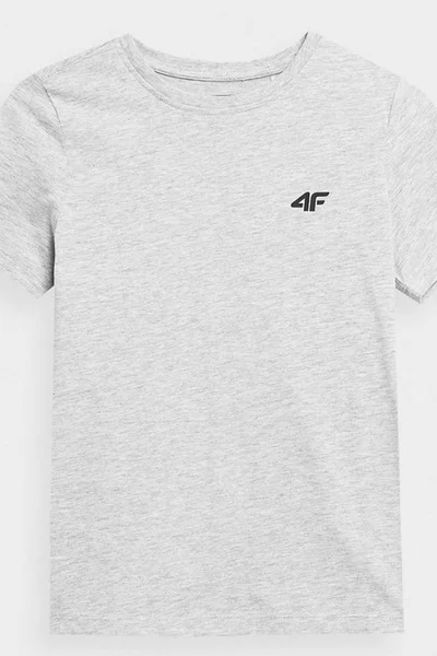 Chlapecké šedé tričko 4F s krátkým rukávem