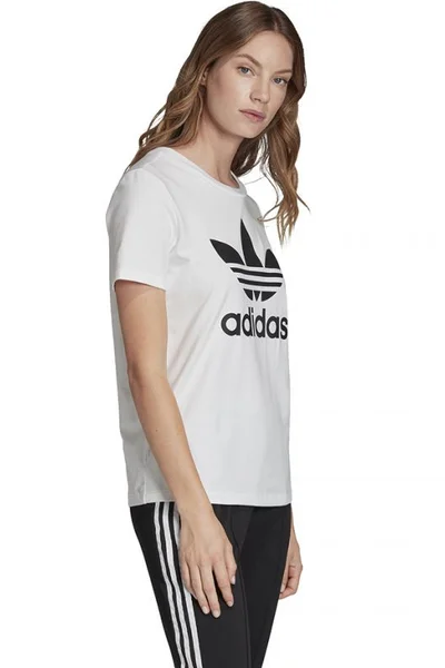 Dámské bílé tričko Adidas Trefoil Tee W FM3306