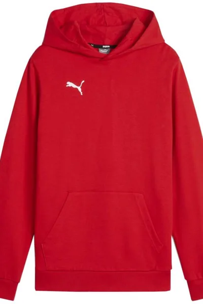 Junior mikina Puma Team Goal Hoodie červená dívčí/klučičí