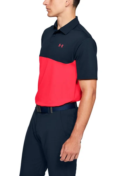 Pánské tmavě modro-korálové polo tričko Under Armour 1355485