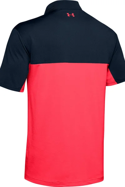 Pánské tmavě modro-korálové polo tričko Under Armour 1355485