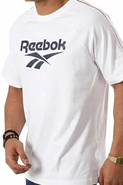 Reebok Unisex Funkční Tričko Bílá Bavlna