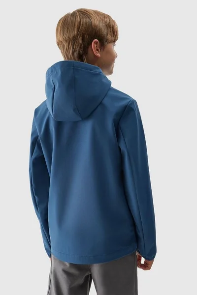 Dětská chlapecká softshell bunda NeoDry 5000 - Modrá 4F