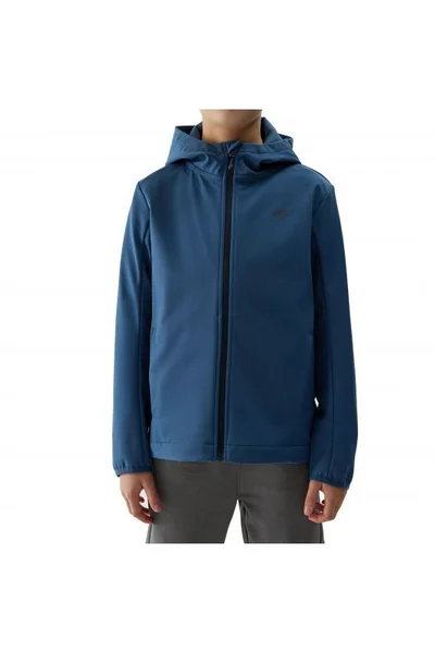 Dětská chlapecká softshell bunda NeoDry 5000 - Modrá 4F